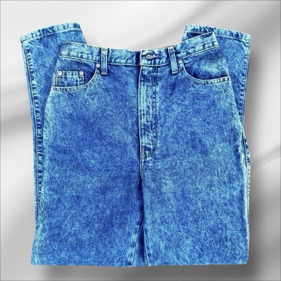 NWT Sasson Vintage Womens High Waisted Acid Wash Denim Jeans 28x29 Mom Stone 12 - Picture 11 of 15